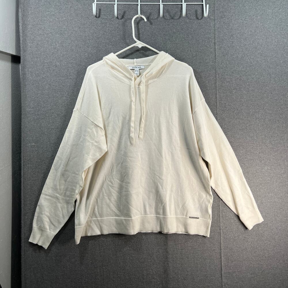 Peace Love World Pure Love Travel Pullover Pristine Ivory Size Large